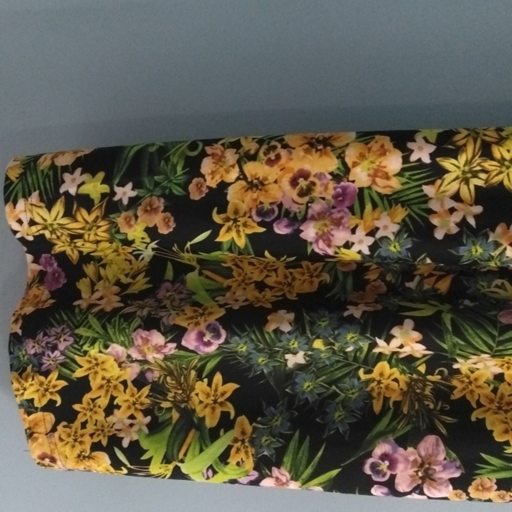 Like New Buffalo David Bitton Green Yellow V-Neck Maxi Sundress Size Large - Picture 5 of 5